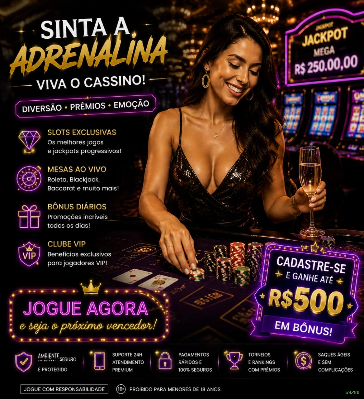 Cadastro rápido e seguro na 59789
